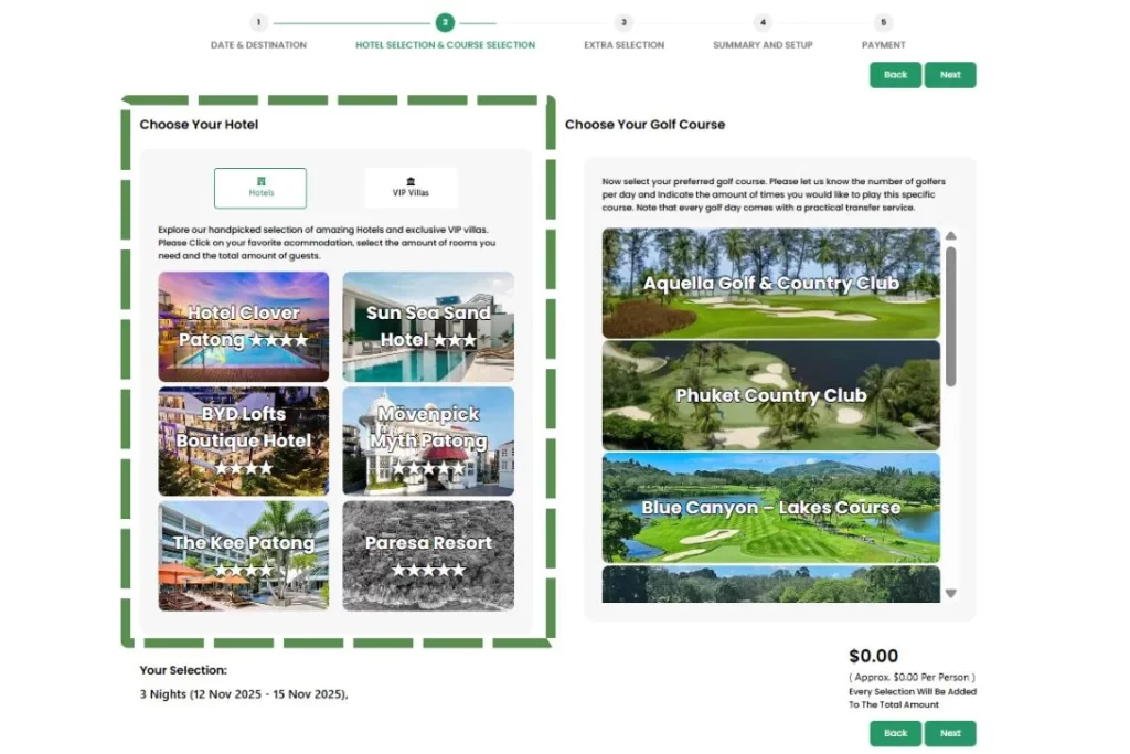 How to book your golf holiday choose your hotel